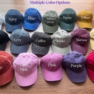 Very Fond of Walking Embroidered Hat, Washed Dad Cap, Walking Aesthetic, Gift for Ramblers, Minimalist Hiking Cap, Vintage Distressed Hat bild 3