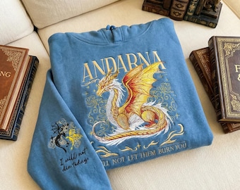 Fourth Wing Embroidered Sweatshirt, Basgiath War College Crewneck, Andarna Dragon Rider Shirt, Violet Sorrengail Gift