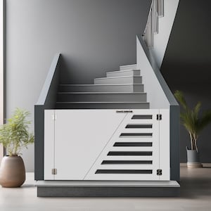 Benutzerdefinierte Größe Treppengitter - Elegantes Baby-Sicherheitsgitter aus Holz, speziell entwickeltes Hundegitter, extrabreites Innentor