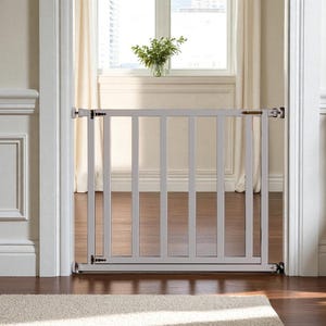 Elegant+ Child & Dog Safety Gate – No Drill Wooden Baby Gate, Pet Barrier, Extra Strong Indoor Stair Gate - No Drill
