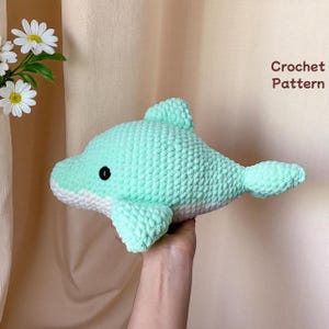 Dolphin Crochet Pattern: Amigurumi Sea Animal Plush Toy (PDF Pattern)