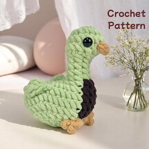 Mallard Duck Crochet Pattern PDF, Amigurumi Plush Duck Toy With Realistic Shape, Cute Handmade Bird Design For Beginners, Easy Tutorial
