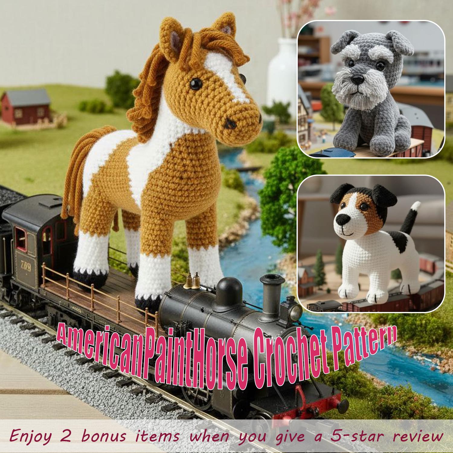 American Paint Horse Crochet Pattern