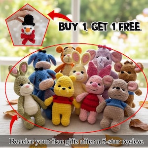 Snowman Keychain Crochet Pattern – Instant PDF – Buy 1 Get 1 Free with 5-Star Review