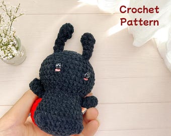 Patrón de Mariquita a Crochet: Llavero de Peluche de Insecto Amigurumi (Patrón PDF)
