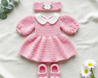 sleeping beauty crochet dress "CROCHET" Princess Aurora Inspired Baby Outfit/ Baby Dress/Princess Outfit