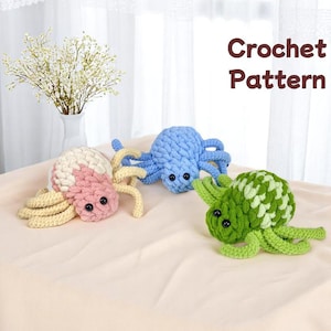 Spider Crochet Pattern Bundle 3 in 1, Amigurumi Spider Pattern, Cute Crochet Spider, Halloween Spider Pattern, PDF Crochet Pattern