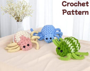 Spider Crochet Pattern Bundle 3 in 1, Amigurumi Spider Pattern, Cute Crochet Spider, Halloween Spider Pattern, PDF Crochet Pattern