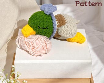 Cute Duck  Crochet Pattern, Amigurumi Duck Pattern, Cute Duck Bundle, Sleepy Duck Amigurumi, Duck Crochet PDF, Beginner Crochet