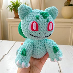 Bulbasaur Crochet Pattern PDF, Bulbasaur Amigurumi Pattern,Pokmemon Easy Crochet Pattern