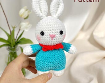 Crochet Bunny Pattern: Amigurumi Rabbit Tutorial (PDF)