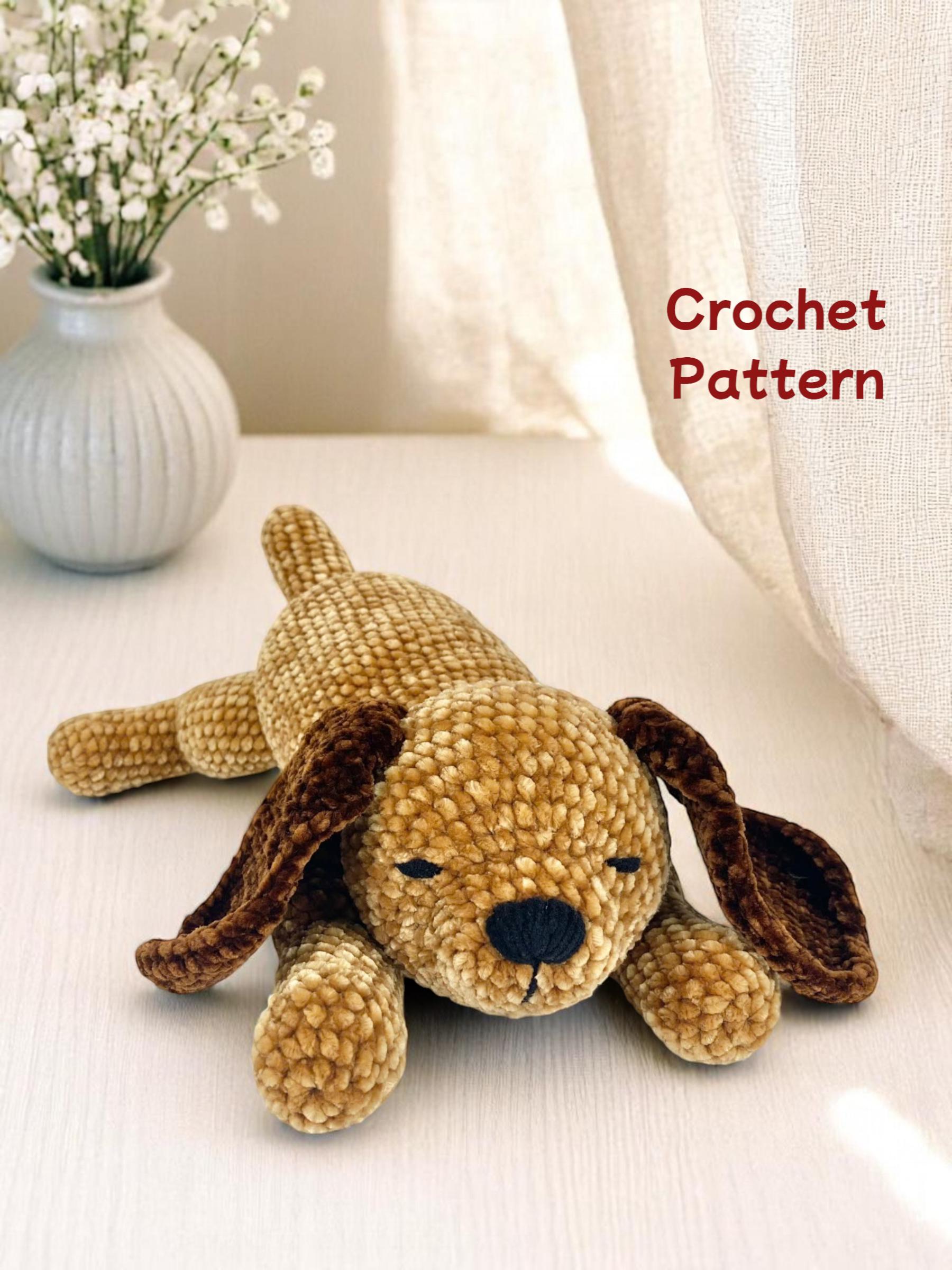 30 Golden Retriever Crochet Patterns to Make a Loyal Handmade Pup 20 Sleeping Golden Retriever Plush Pattern