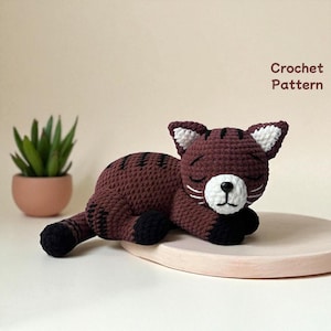 Crochet Pattern Cat PDF,Amigurumi Kitty Plush Animal Toy For Kids Room Or Gift For Baby,Cute Cat Gifts , Easy Crochet Pattern