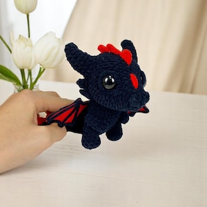 Mini Amigurumi Dragon Crochet Pattern: DIY Keychain (PDF)
