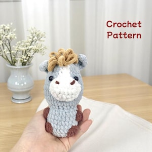 Horse Crochet Pattern PDF, Cute Amigurumi Farm Horse Toy For Kids, Beginner Friendly Plush Horse Pattern, Handmade Soft Animal Gift Idea