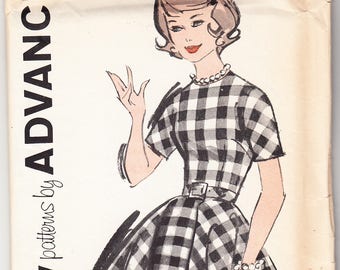 Vintage 1960 Advance 2782 UNCUT Sewing Pattern Teen and Junior Dress Size 11 Bust 31-1/2