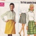 Vintage 1968 Butterick 4948 UNCUT Sewing Pattern Misses' Skirt Waist 24 ...