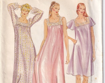 Vintage 1979 Butterick 3559 UNCUT Sewing Pattern Misses&#39; Prairie Dress or Nightgown Size 16-18 (Large) Bust 38-40