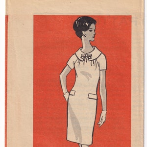 Vintage 1967 Anne Adams 4587 Symönster Klänning Storlek 16 Byst 36