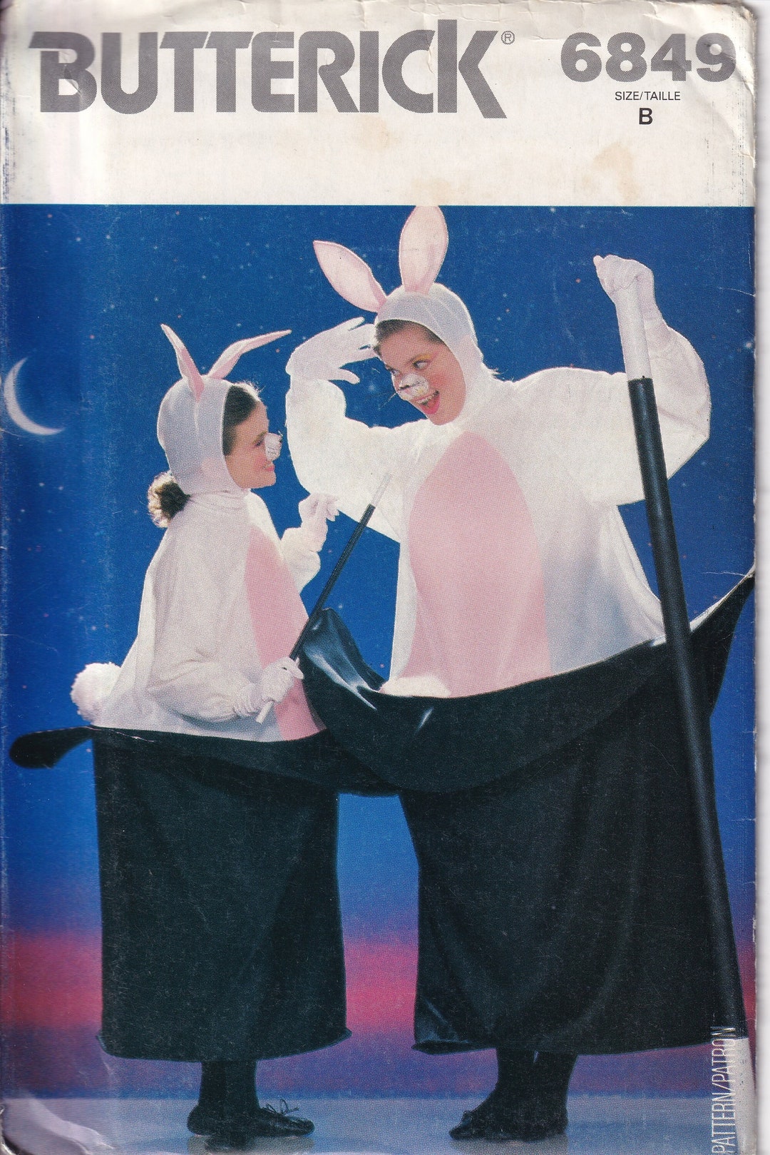 1988 Butterick 6849 UNCUT Sewing Pattern Costume Unisex Children's Boys ...