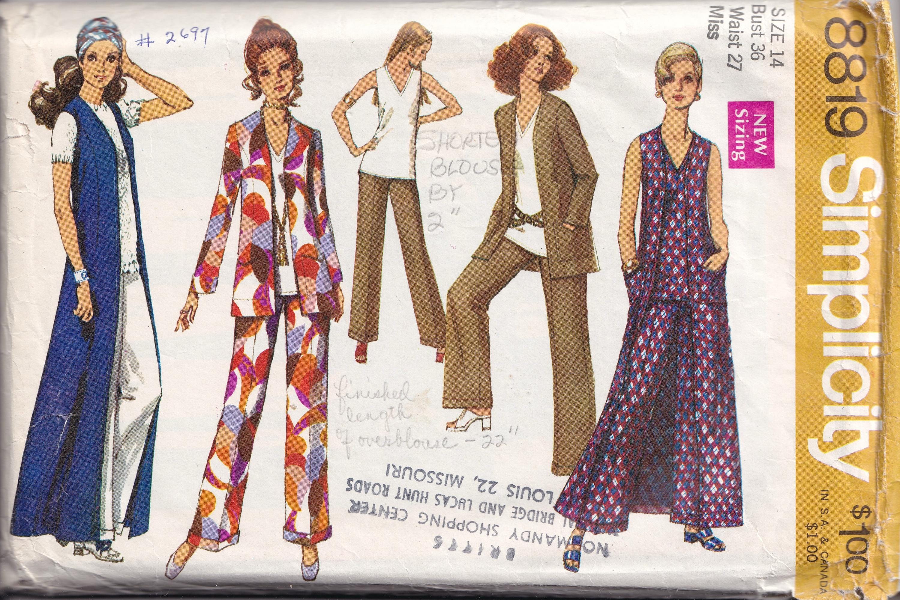 Simplicity 8819 - Etsy