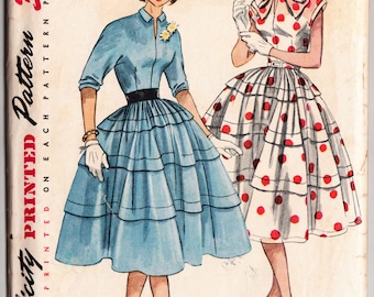 Vintage 1951 prostota 3829 szycia wzór nastolatek strój jednoczęściowy rozmiar 10 biust 28