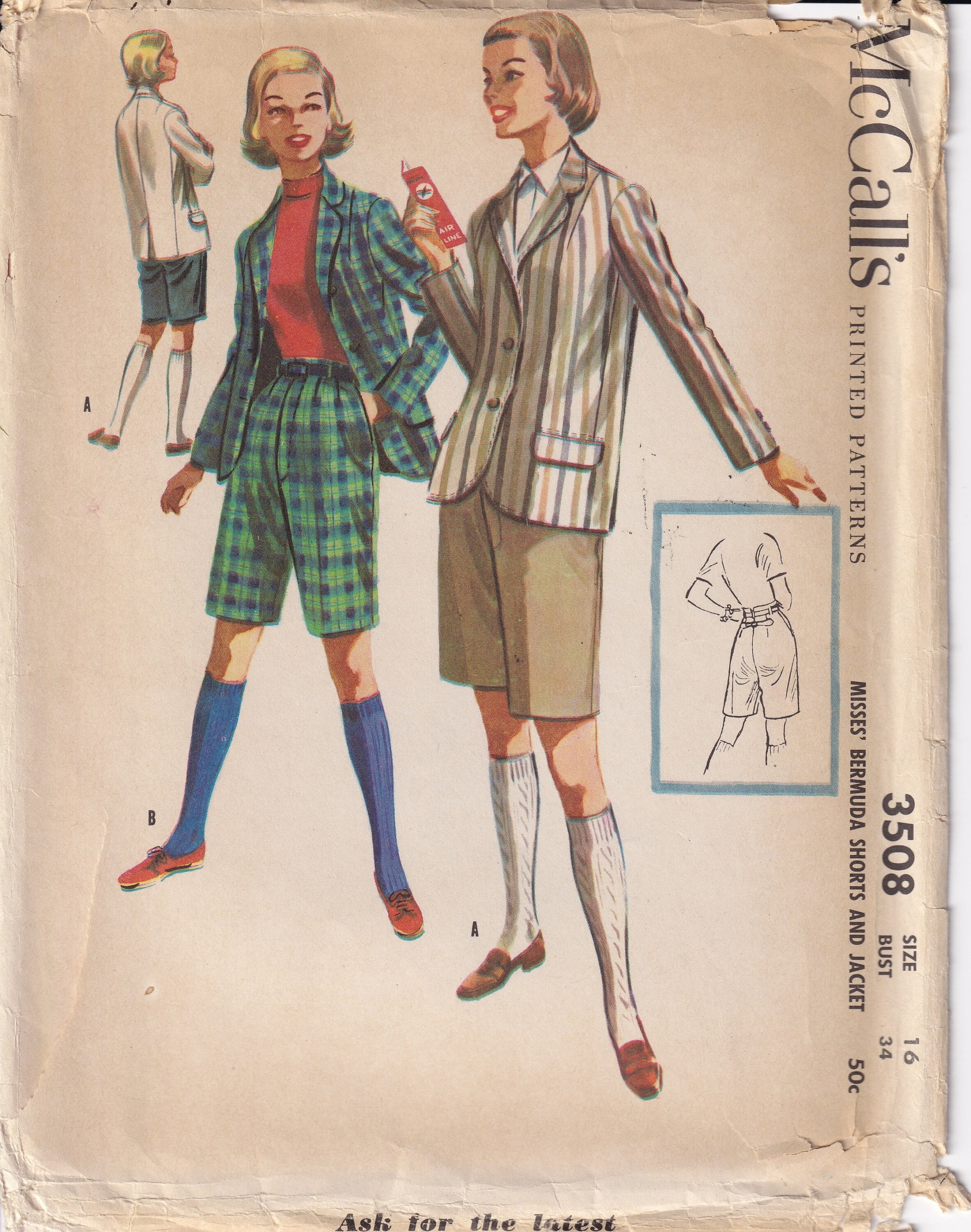 Vintage 1955 Mccall's UNCUT Sewing Pattern - Etsy