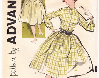 Vintage 1960 Advance 9442 Sewing Pattern Misses' Dress Size 12 Bust 32