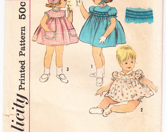 Vintage 1962 Simplicity 4375 Sewing Pattern Toddlers' - Etsy