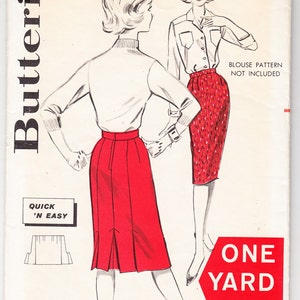 Vintage 1963 Butterick 9478 Symönster Juniors och Mississippi Enkel Kjol Storlek 25