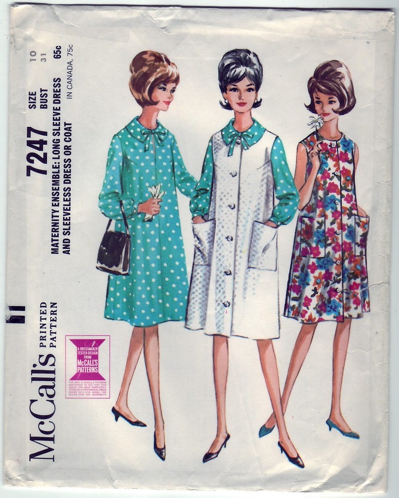 Vintage 1964 Mccall's 7247 Sewing Pattern Misses' - Etsy