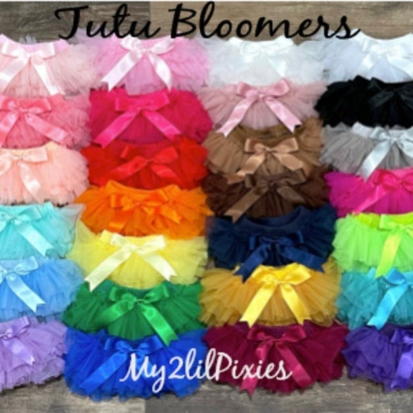 Tutu bloomer - Pick Your Colors - Ruffles all the way around - Newborn Tutu - Toddler Tutu - Birthday Tutu - ready to ship