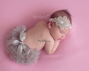 VduanMo Baby Girls Bloomer+Headband Set Toddler Ruffled Pants Diaper Cover