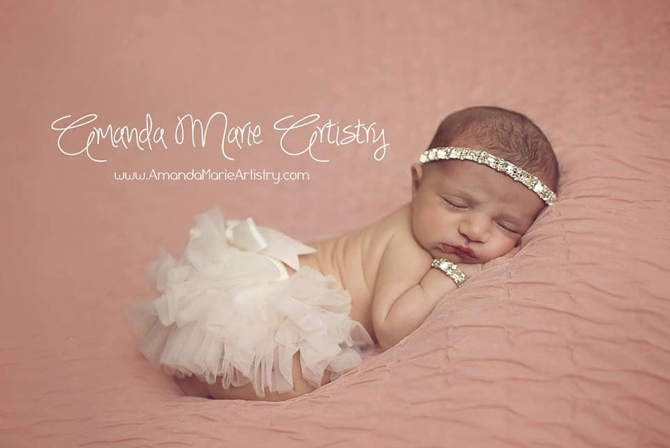 Baby Girl Tutu bloomers - Cream tutu with Satin Bow - Newborn Gift