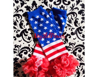 Show Your Stars and Stripes - 4th of July Leg Warmers, Patriotic Style for All-American Look