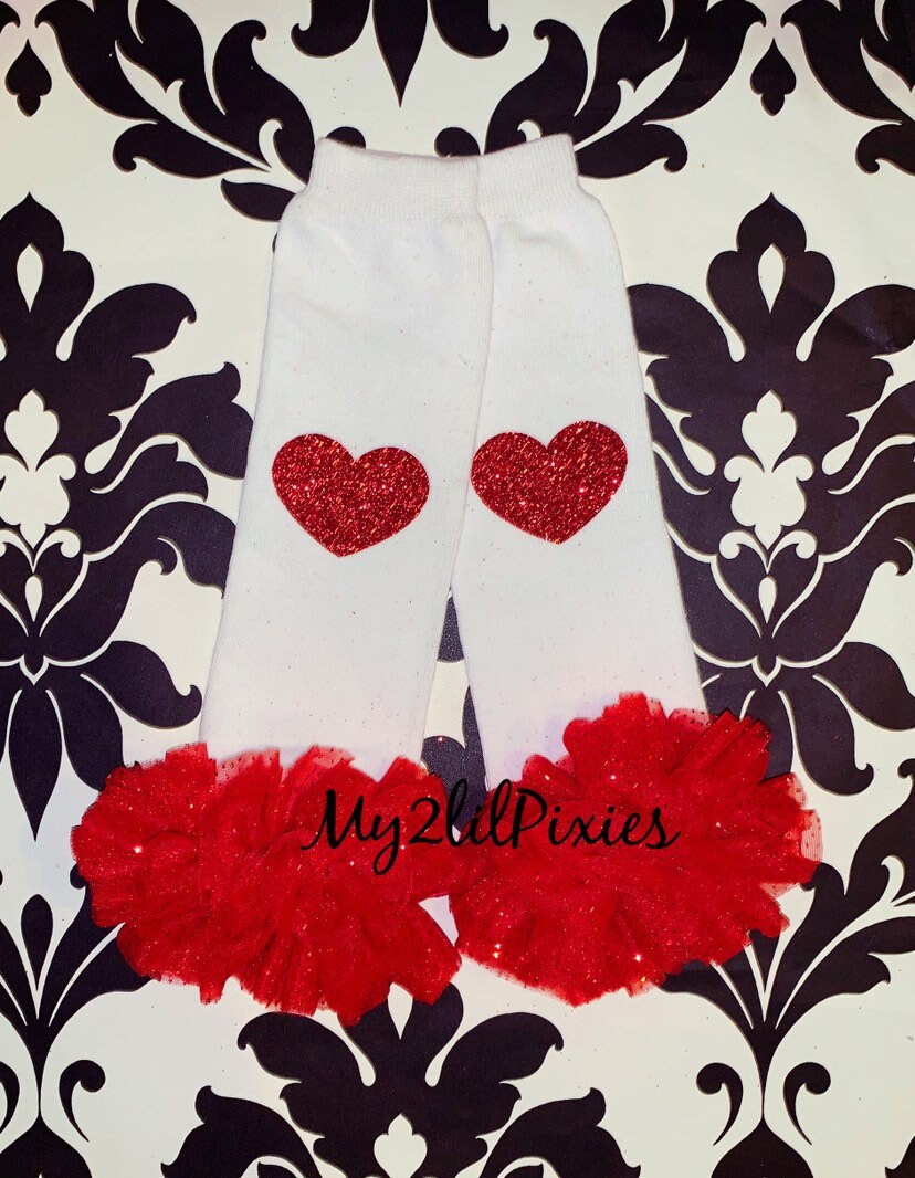 Valentine Leg warmers ready to ship heart LEG WARMERS Etsy