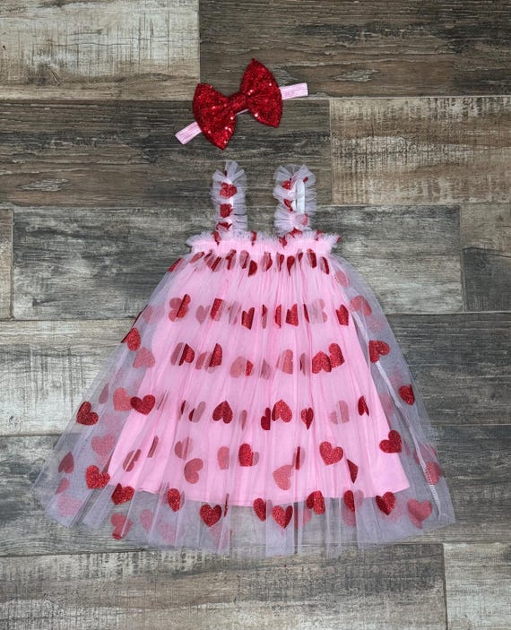 glitter heart dress Black Glitter Heart Mesh Dress