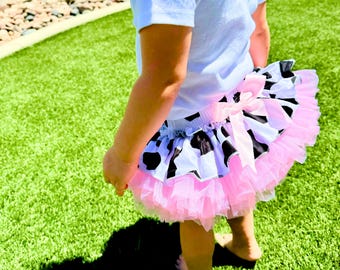 Cowgirl Baby Tutu Bloomer: Farm Birthday Party Outfit