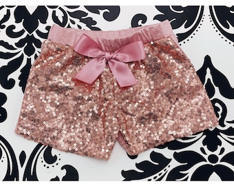 Rose Gold Shorts - Etsy