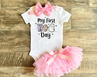 First Boo Day Baby Girl Birthday Outfit, Spooky One Birthday , October Birthday Girl, First Birthday, Halloween Birthday , Boo Birthday