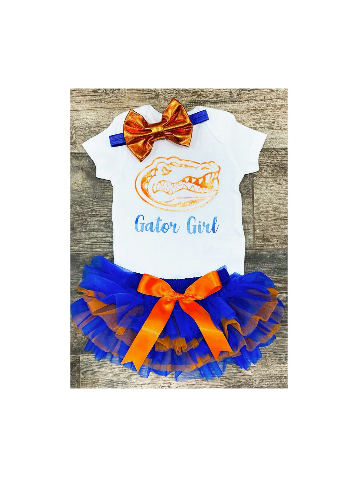 FLORIDA GATORS Inspired ONESIE® Baby Girl Clothing Set Etsy