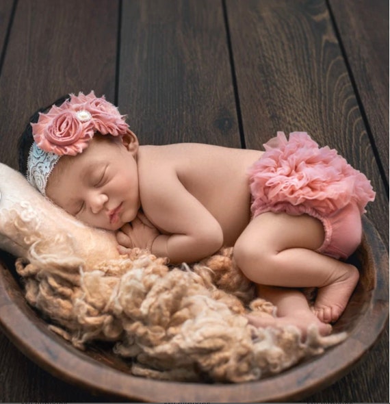 Newborn bloomers store and headbands