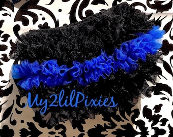 Thin blue line Bloomers , Ruffle bloomers , Back the Blue Baby Girl Gift