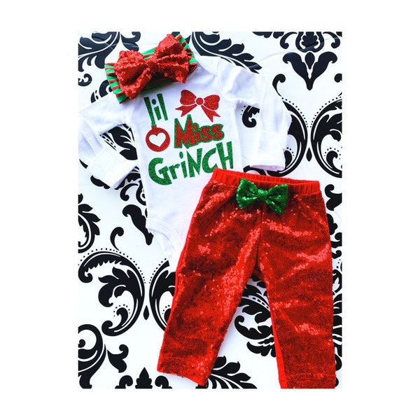 Little Girl Grinch Outfit Etsy