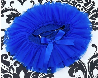 Royal Blue Tutu Bloomer, Ruffles all the way around, Tutu Diaper Cover,  Baby Girl Tutu, Newborn tutu , Infant Tutu