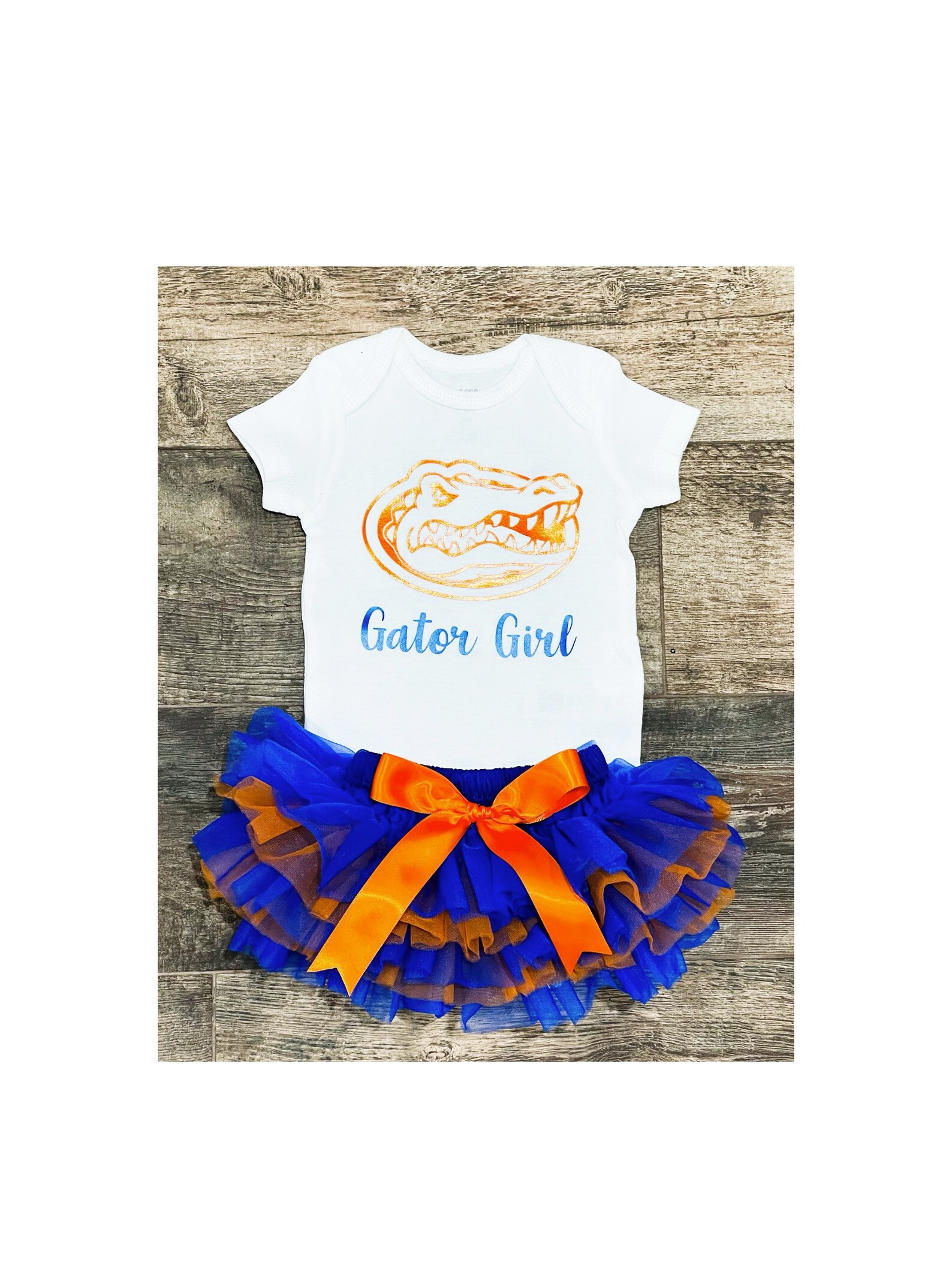 FLORIDA GATORS Inspired ONESIE® Baby Girl Clothing Set Etsy