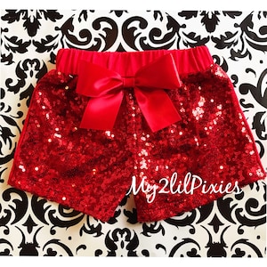 Hot Pink sequins Shorts girl sequins shorts Baby Girls hot pink Sparkle Sequin Shorts birthday girls sequins shorts toddler image 8