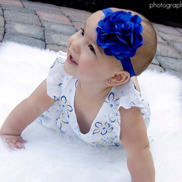 Royal Blue Headband Etsy