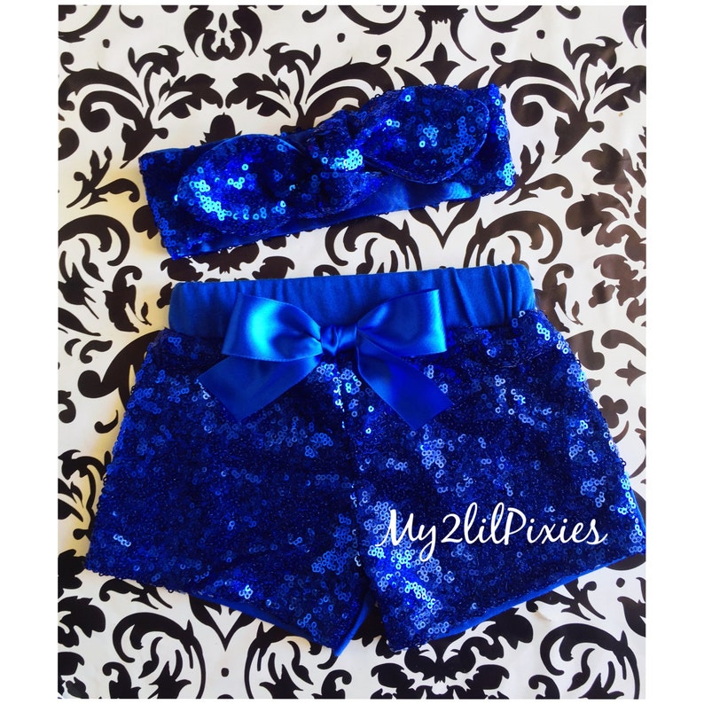 Toddler shorts Baby Girl Lavender Sparkle Sequin SHORTS and HEADBAND- Glitter Shorts Birthday Set Sequin shorts girl sequin shorts-