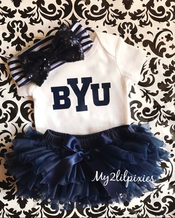 BYU Cougars Baby Girl Baby Girl Clothing Navy Tutu Bloomers Etsy